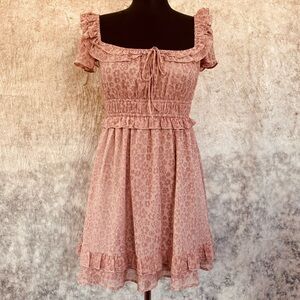 Altar'd State NWT Blush Pink ruffled Mini Dress 🌸🌸🌸